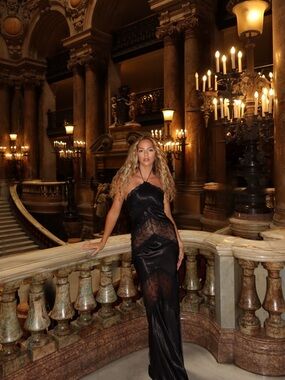 Lovers and Friends Black Lace Cailey Gown XS